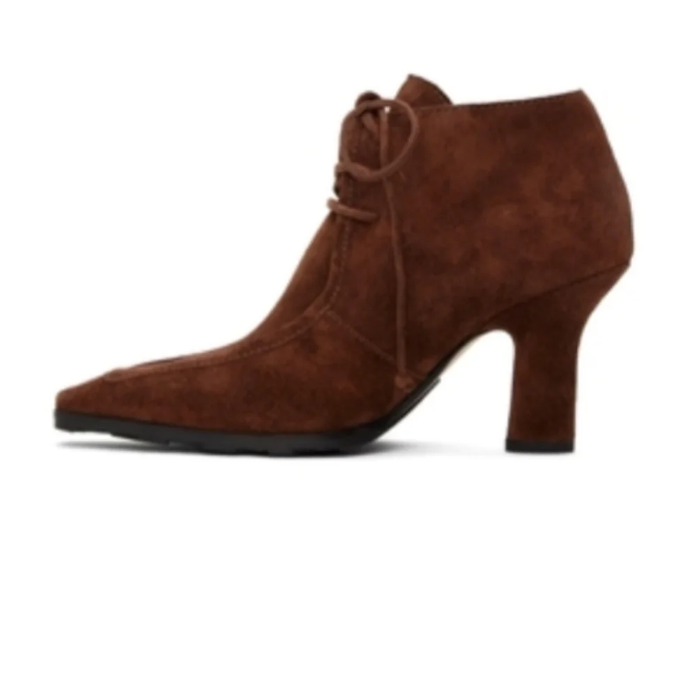 BNIB Burberry Storm Ankle Booties in Black Suede - Picture 6 of 6